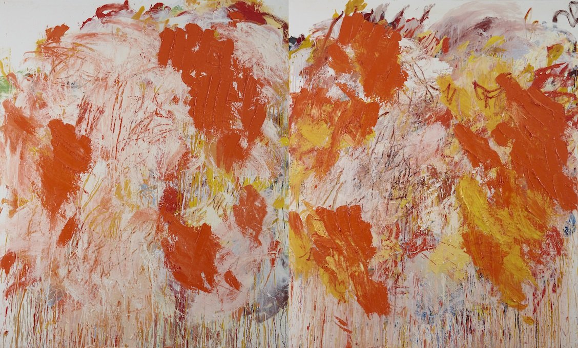 Aida Tomescu, 'Eyes in the Heat', 2015, oil on canvas, 183 x 306cm