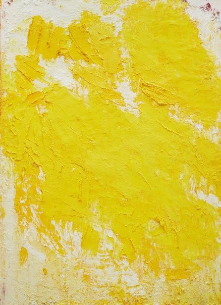 Aida Tomescu, 'Phosphorus', Yellow landscape, oil on canvas 168.5 x 123cm