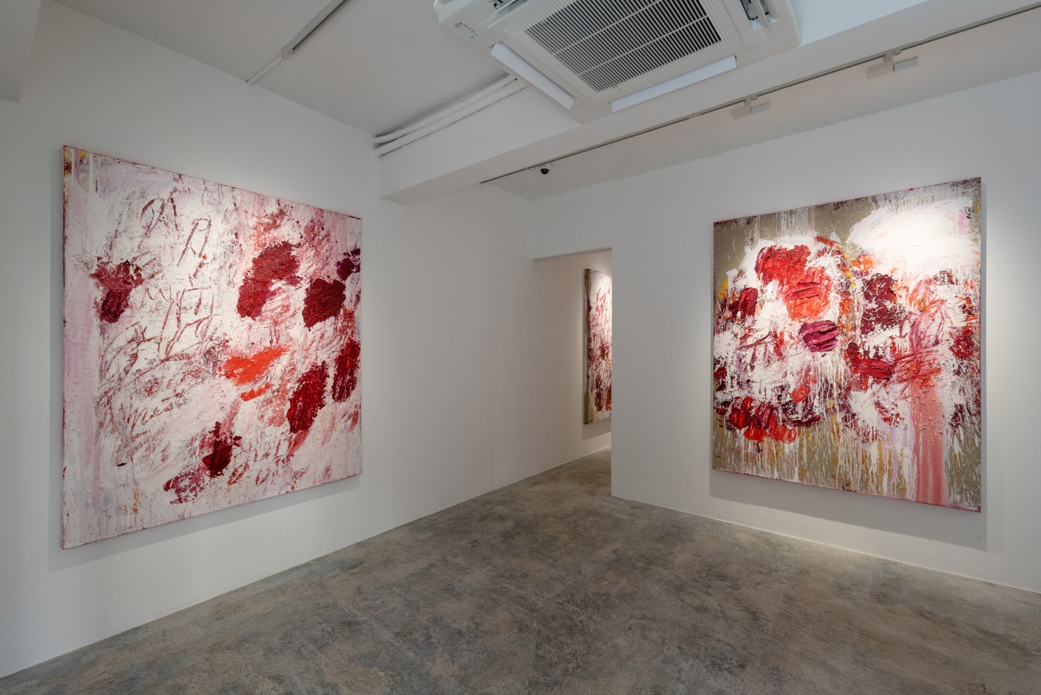 Installation view of Aida Tomescu, Into a Carpet Made of Water