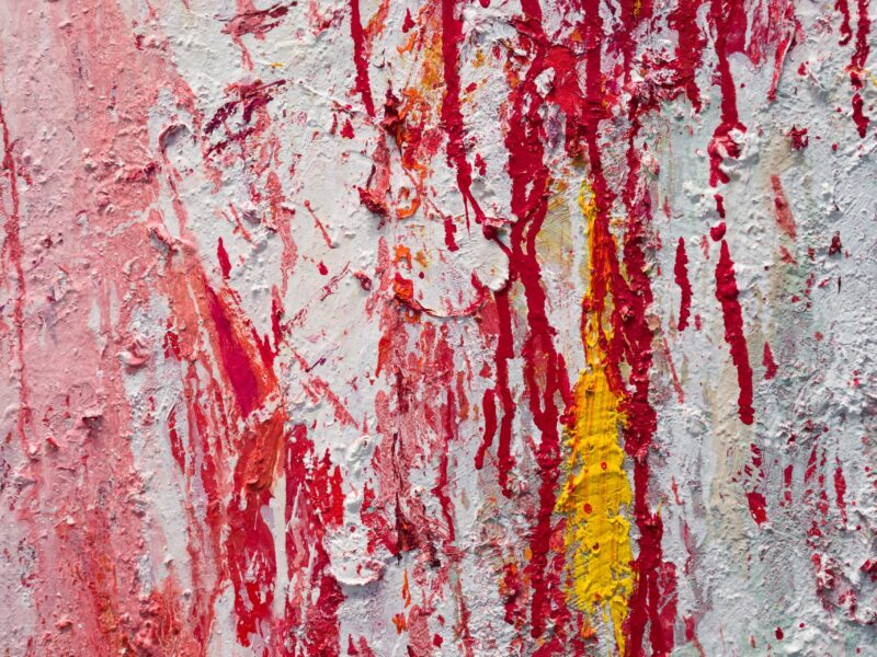 Folded in Three (detail), 2022, oil on Belgian linen, 190 x 460cm