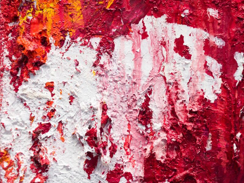 Folded in Three (detail), 2022, oil on Belgian linen, 190 x 460cm
