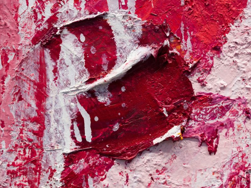 Folded in Three (detail), 2022, oil on Belgian linen, 190 x 460cm