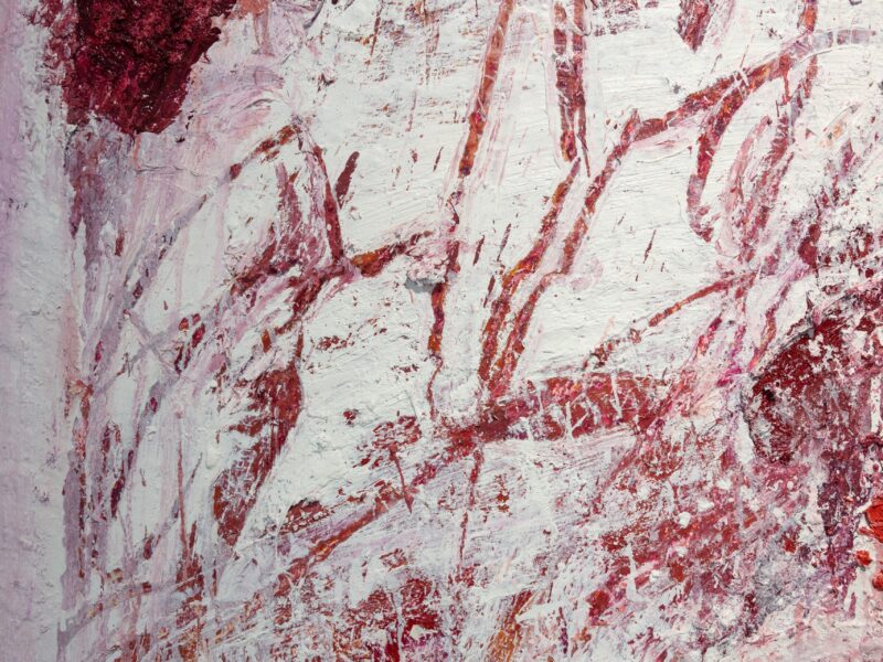 The Open Wounds of White Clouds III (detail), 2019, oil on canvas, 184 x 154cm