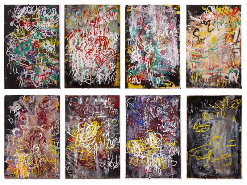 Aida Tomescu, Group of 8 works on paper, Tuckson/Tomescu Exhibition, Liverpool St Gallery, 2009