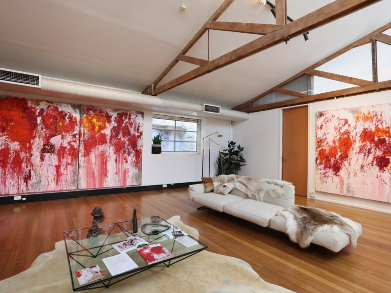 'The ear in the river and the prayer in the stone', Installation view, Fox Jensen Gallery, Sydney, 2022