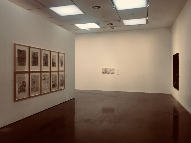 Ithaca Series I-X, installation view, 1997, soft-ground etching, hard-ground etching, drypoint, and black ink on white Fabriano CMF 300 gsm paper