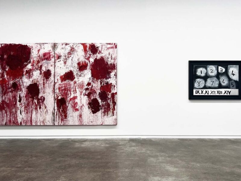 Aida Tomescu and Colin McCahon, A long thread of attention, Fox Jensen McCrory, Auckland 2026 — installation view