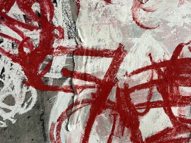 Aida Tomescu and Colin McCahon, A long thread of attention, Fox Jensen McCrory, Auckland 2026 — Angels and Bed, detail