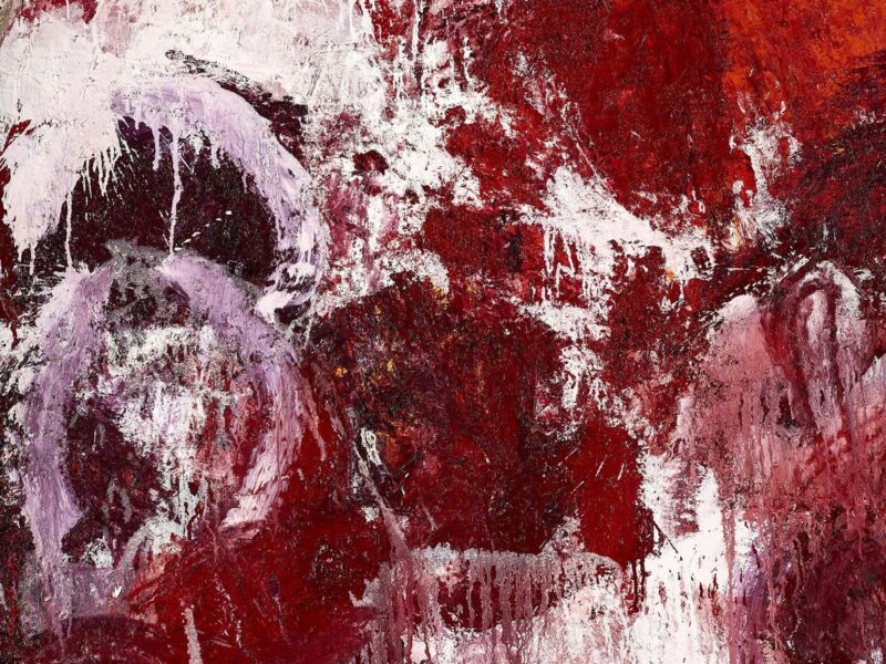 Aida Tomescu and Colin McCahon, A long thread of attention, Fox Jensen McCrory, Auckland 2026 — Violetta, detail