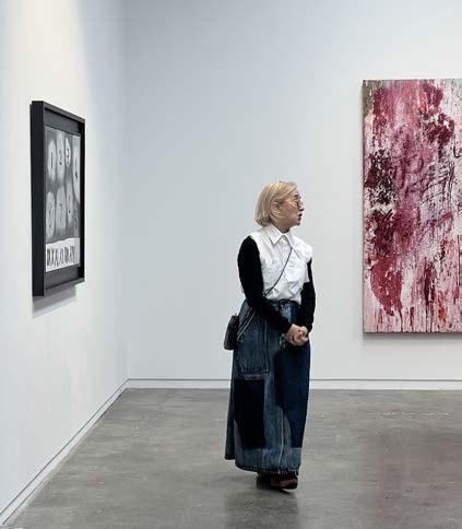 Aida Tomescu and Colin McCahon, A long thread of attention, Fox Jensen McCrory, Auckland 2026 — Aida Tomescu in the exhibition