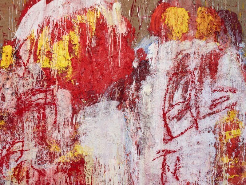 Aida Tomescu, Messiaen, Fox Jensen Gallery Sydney 2025, painting detail 1
