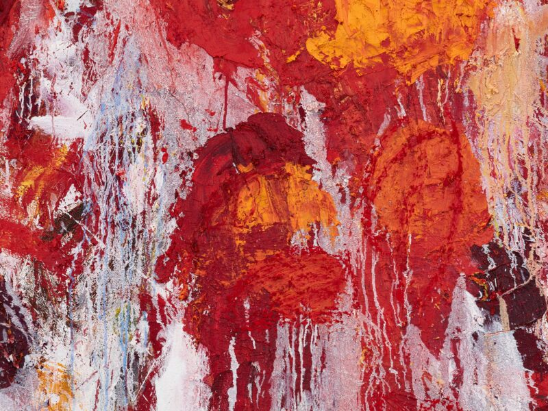 Aida Tomescu, Messiaen, Fox Jensen Gallery Sydney 2025, painting detail 2