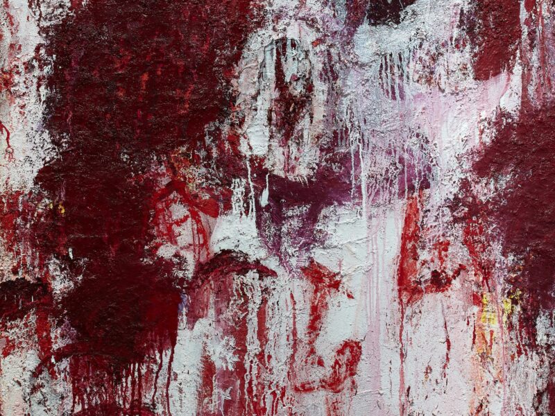 Aida Tomescu, Messiaen, Fox Jensen Gallery Sydney 2025, painting detail 4
