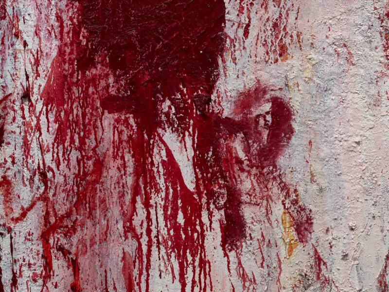 Aida Tomescu, Messiaen, Fox Jensen Gallery Sydney 2025, painting detail 6