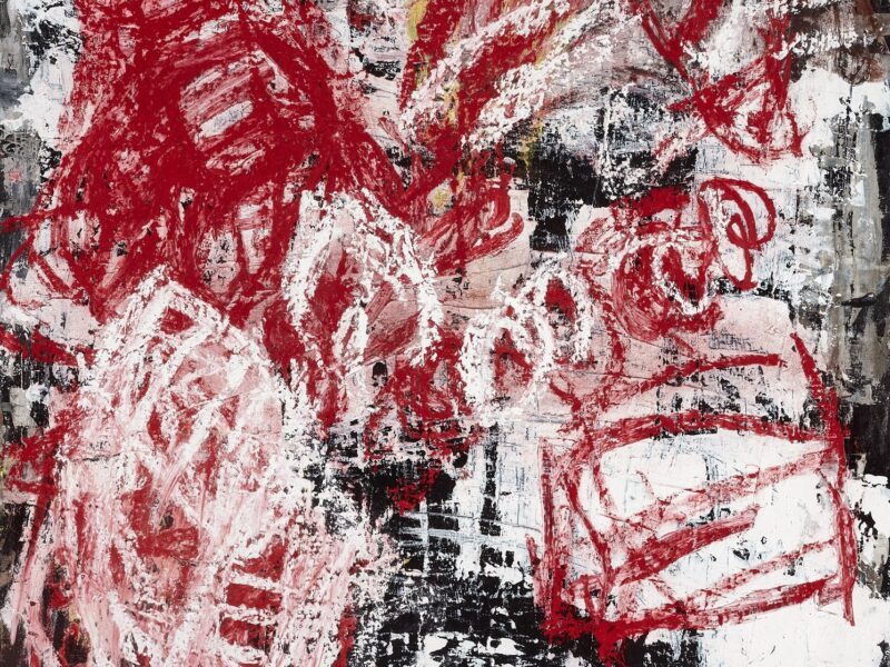 Aida Tomescu, Torn through the white I, 2024-2025, mixed media on paper