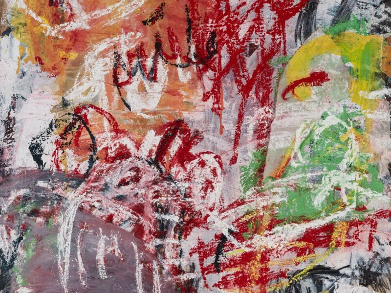 Aida Tomescu, Torn through the white II, 2024-2025, mixed media on paper