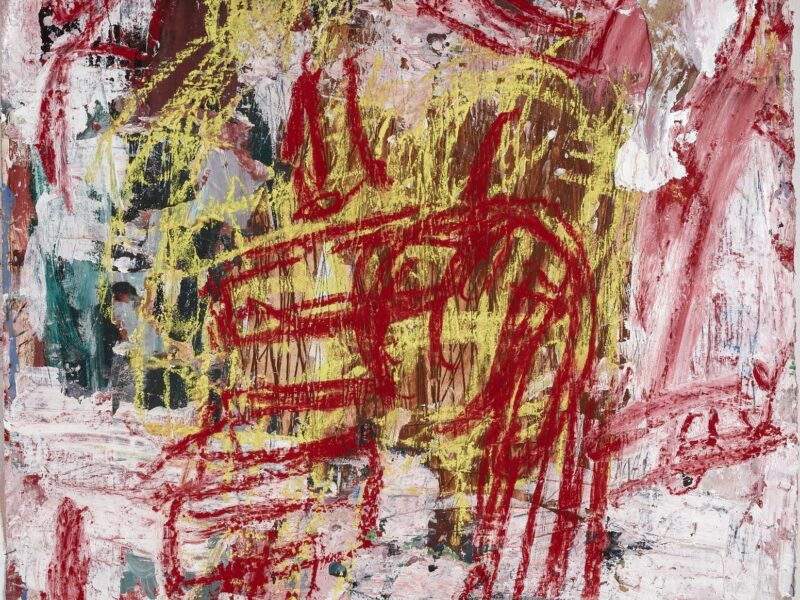 Aida Tomescu, Torn through the white IV, 2025, mixed media on paper