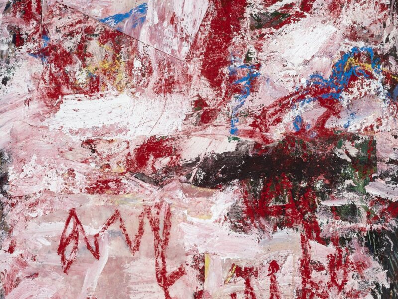 Aida Tomescu, Torn through the white V, 2025, mixed media on paper